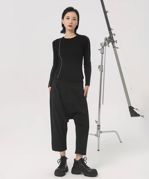 Cropped Harem Pants